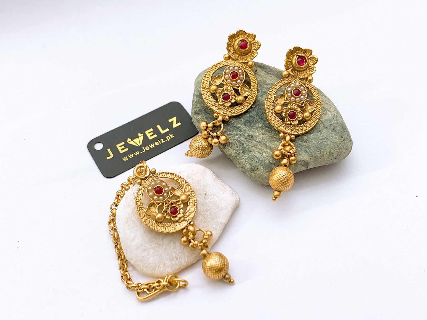 Earrings With Bindiya