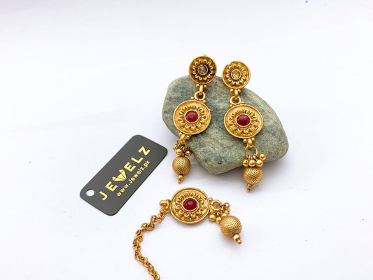 Earrings With Bindiya